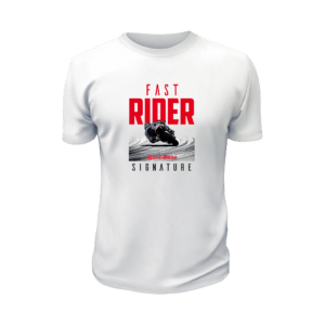 T-Shirt blanc - Fast Rider Signature