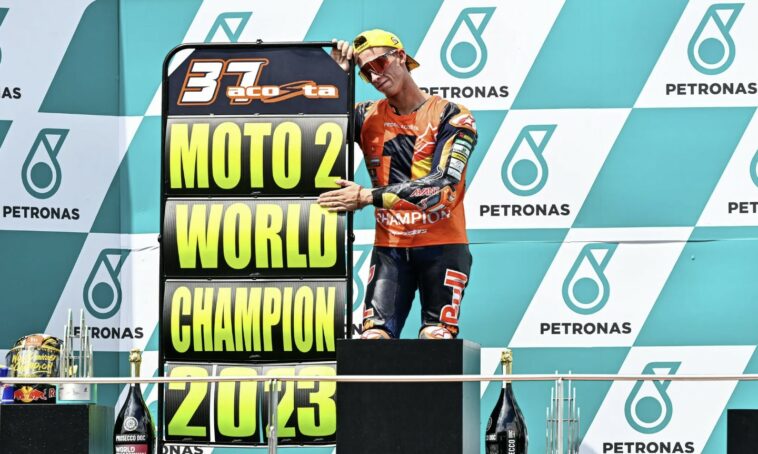 Pedro Acosta est devenu champion du monde Moto2