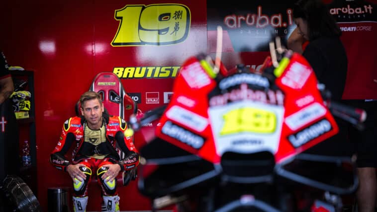 Alvaro Bautista lors d'un des tests de Misano