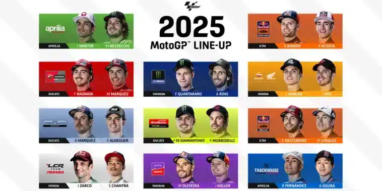 Line-up team MotoGP